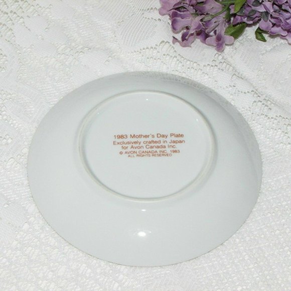 Avon 80's MOTHER'S DAY Mini Collector Plate  Vintage Trinket Dish Cute Gift - Picture 3 of 5